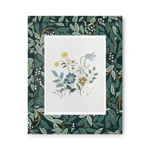 RIFLE PAPER CO NWT strawberry fields art print w/ willowberry frame & mat -green